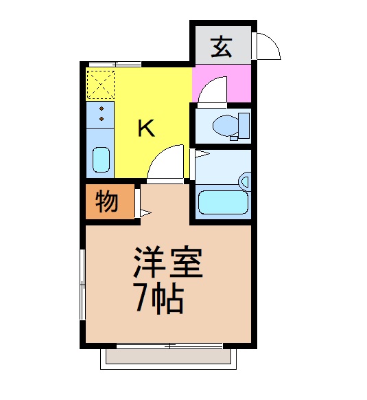 名古屋市昭和区妙見町のマンションの間取り