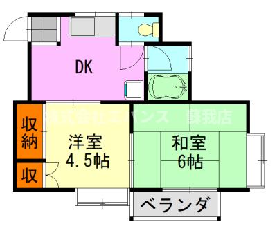 グリーンハイツ藤の間取り