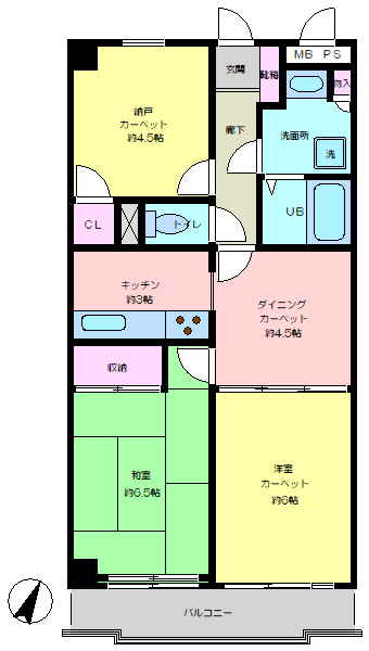 セントヒルズ取手の間取り