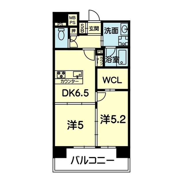 イルマーレ上水前寺の間取り