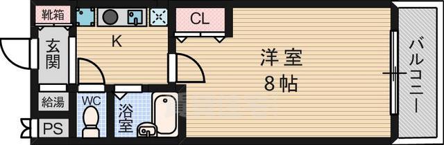 吹田市千里山竹園のマンションの間取り