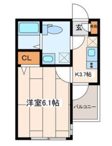 座間市さがみ野のアパートの間取り