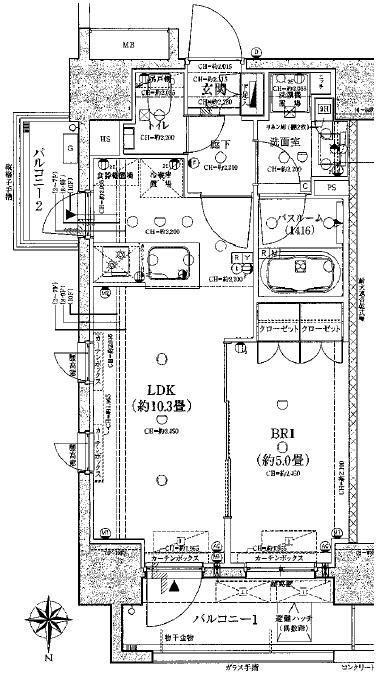 【北区王子のマンションの間取り】