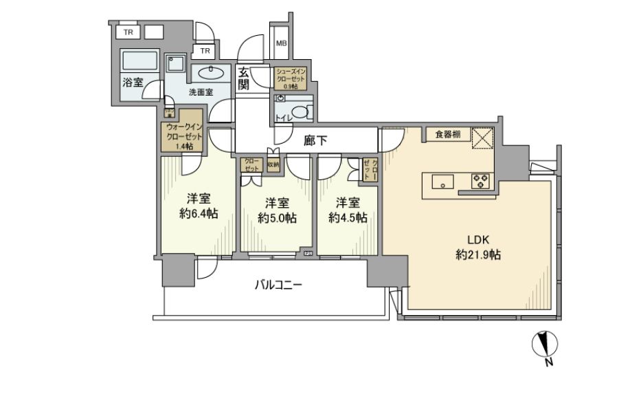 パークコート浜離宮ザ　タワーの間取り