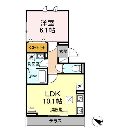 【Ｄ－ｒｏｏｍ内山Iの間取り】