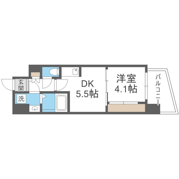 セレニテ難波ミラク参番館の間取り