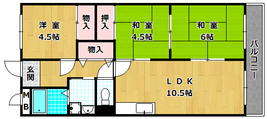 サニーヒル長坂の間取り