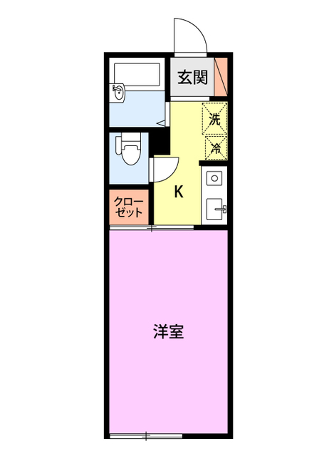 セジュール江陽の間取り