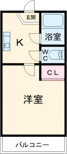 江戸川区西瑞江のアパートの間取り