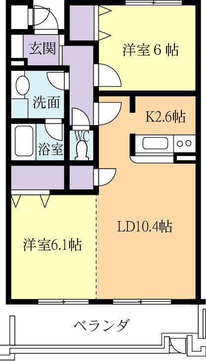 【ヴェルドミールの間取り】