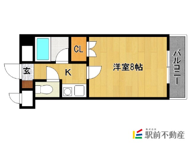 太宰府市朱雀のマンションの間取り