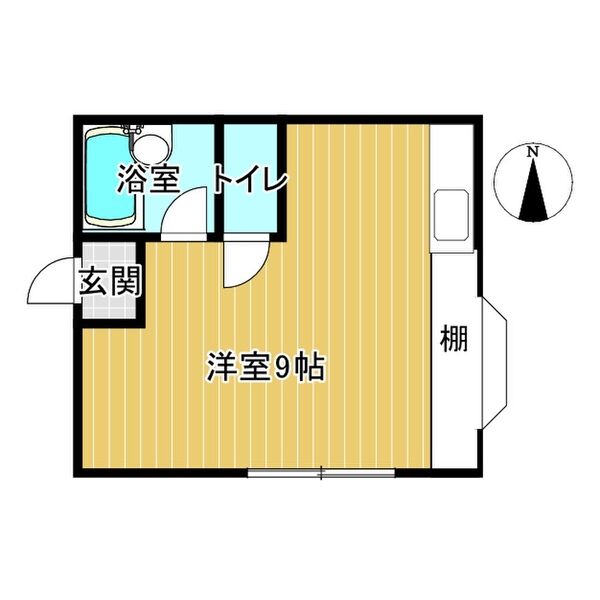 大阪市東成区神路のマンションの間取り