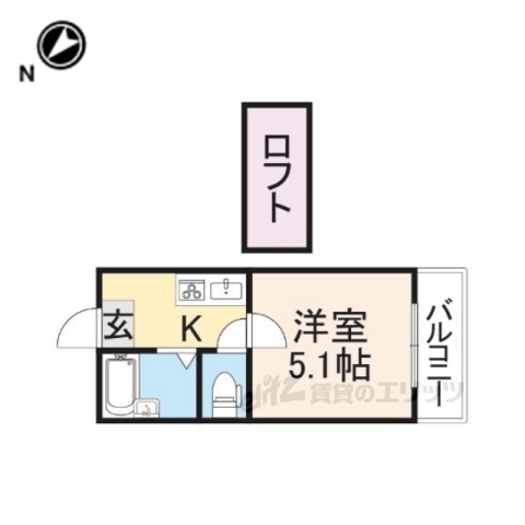 枚方市上島東町のマンションの間取り