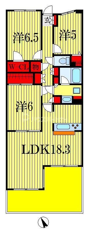 リーベスト西千葉の間取り