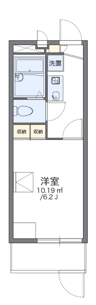 レオパレス三津屋の間取り