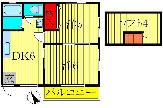 コーポサンライズの間取り