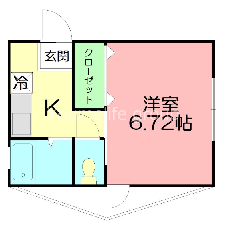 藤沢市長後のアパートの間取り