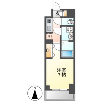 Ｓ-ＲＥＳＩＤＥＮＣＥ名駅ＮｏｒｔｈIIの間取り