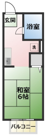 刈谷市築地町のアパートの間取り