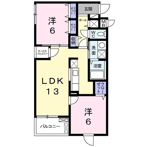 Ｒｅｓｉｄｅｎｃｅ槇島の間取り