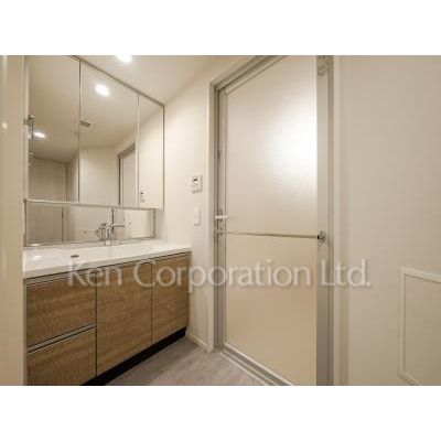 洗面設備　同タイプ3階のお部屋を撮影。仕様が異なることがあります。