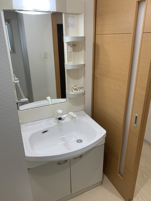 洗面設備　※同タイプ他号室の写真です