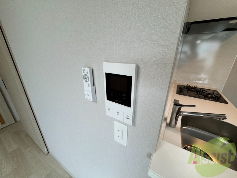 セキュリティ　インターホンです。オートロック付きで安心のマンションです。