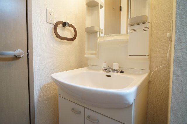 洗面設備　広い洗面スペース