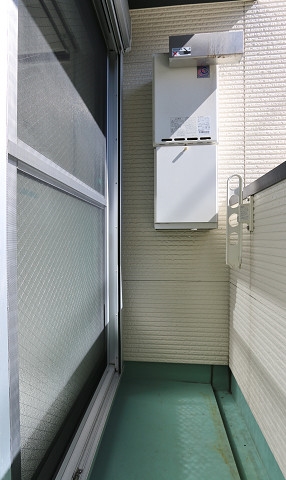 バルコニー　お洗濯ものはこちらに