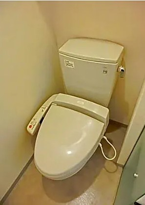 トイレ　落ち着いた色調のトイレです