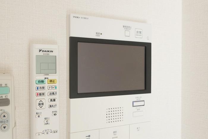 セキュリティ　TV付きインターホンでセキュリティ面も安心です