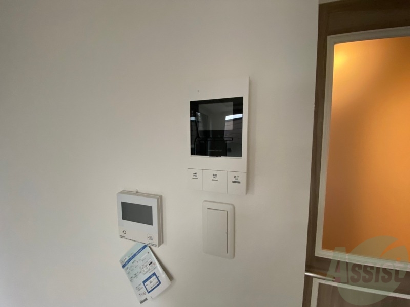 セキュリティ　インターホンです。オートロック付きで安心のマンションです。