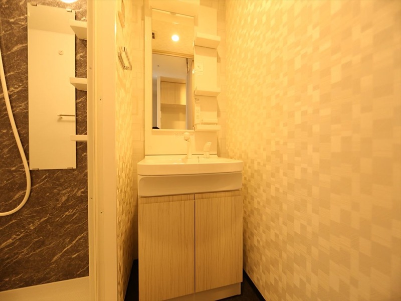 洗面設備　脱衣所　独立洗面台（シャンプードレッサー付）