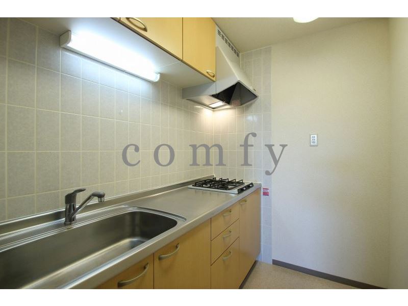 キッチン　使い易い独立したスペースのキッチン