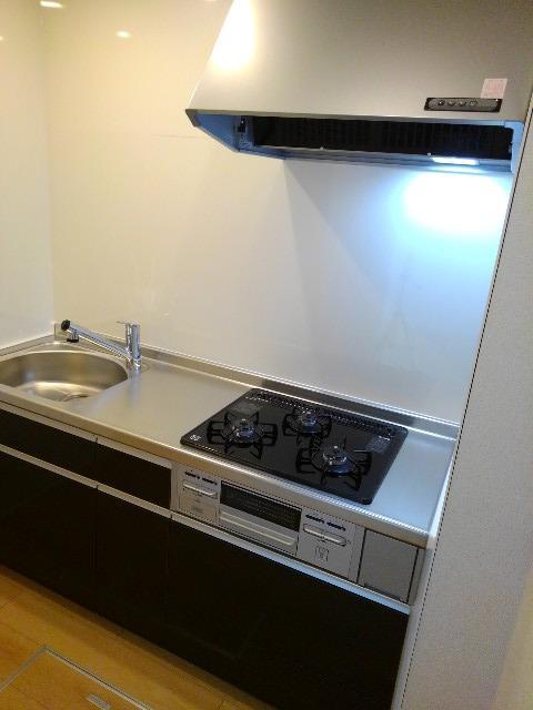 キッチン　ガス3口システムキッチン♪