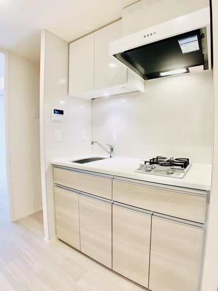 キッチン　コンパクトなキッチンで掃除もラクラク