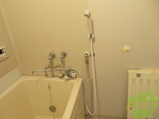 洗面設備　洗面台が無いので、朝はシャワーで準備出来ます