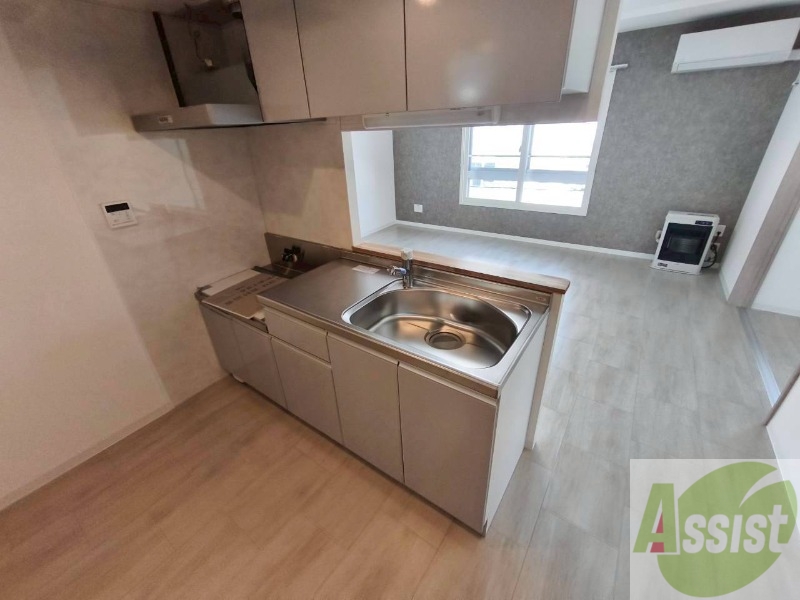 キッチン　清潔感がありお洒落なキッチンになっていました！