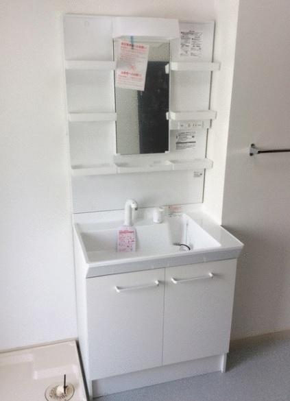 洗面設備　同タイプ別部屋の写真です。