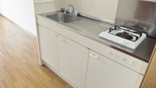 キッチン　1口コンロのキッチン