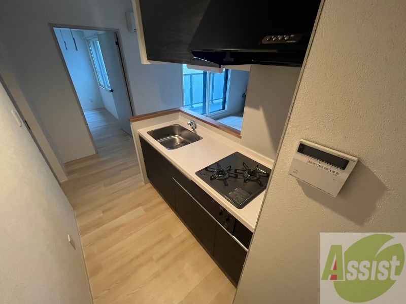 キッチン　２口システムキッチンなので、すぐお料理に使えます！