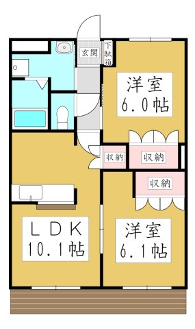 ガーデンヒルズNAKAYAMA壱番館の間取り写真