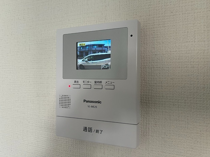 セキュリティ　来訪者の姿を確認できます。