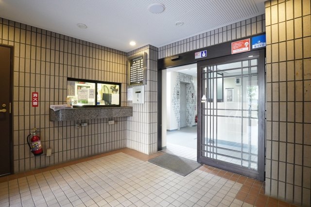 セキュリティ　建物の内部です