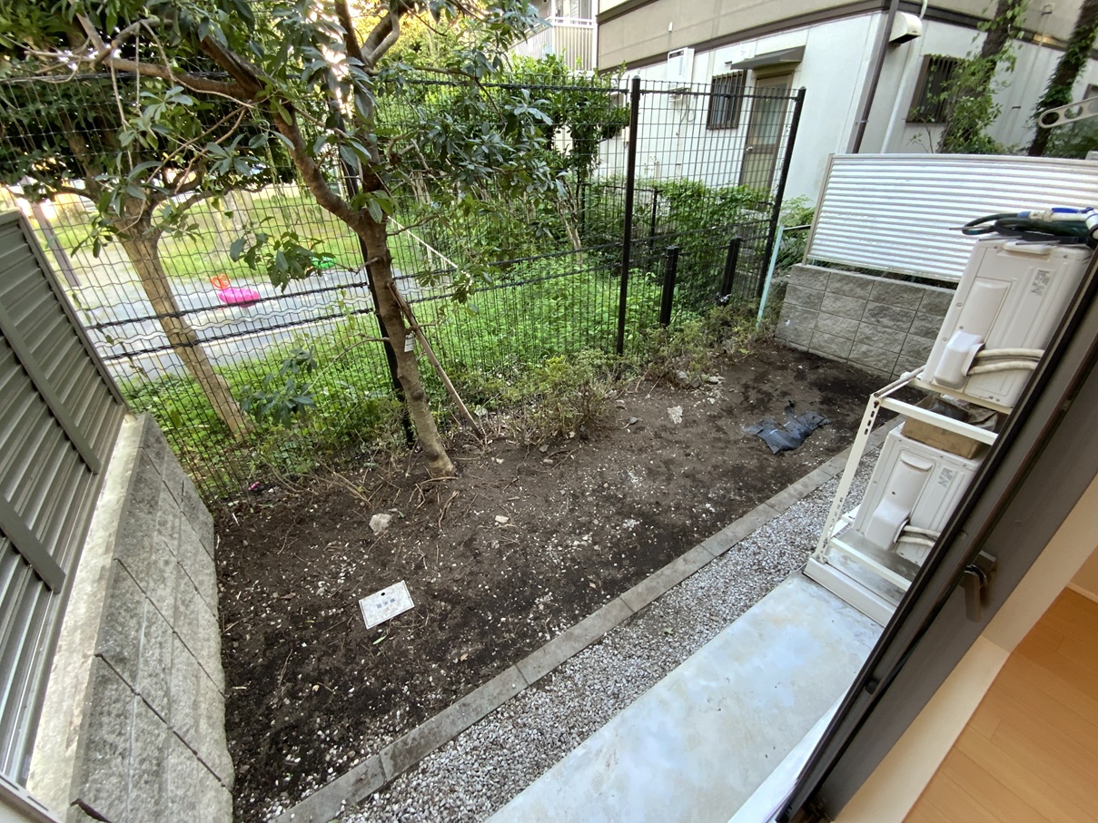 バルコニー　専用庭です☆