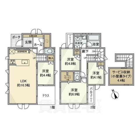 入間町戸建の間取り写真