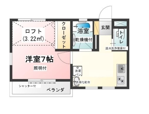 ＪＲ山手線 大崎駅 徒歩6分 2階建 築24年の間取り写真