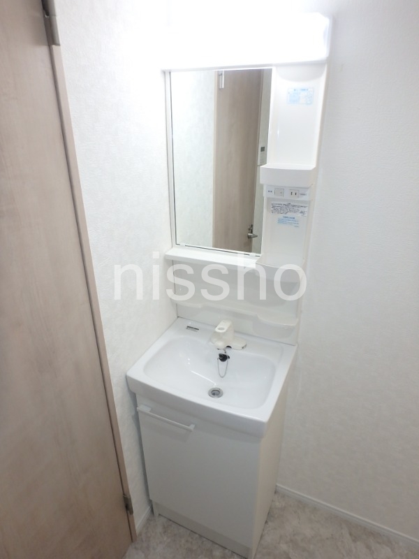 洗面設備　便利な独立洗面台♪　※建築中・別号室写真