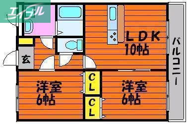 パーチェ青江の間取り写真