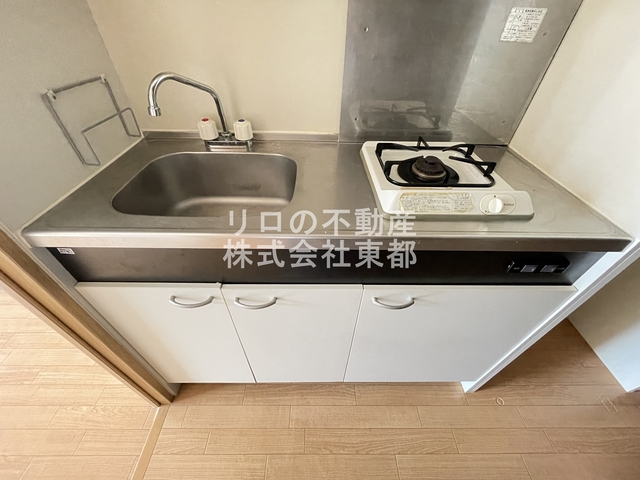 京王線 東府中駅 徒歩4分 8階建 築26年のキッチン写真